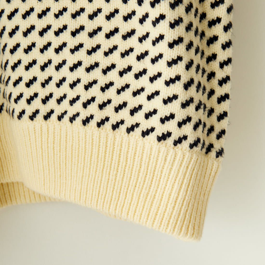 L.L.BEAN [エルエルビーン] Wayne バーズアイセーター [4575-8040] 91 NAT/NVY