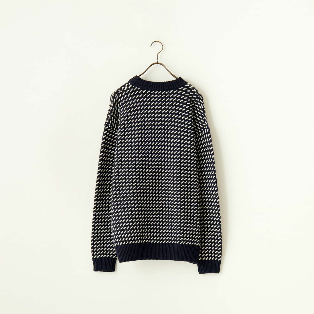 L.L.BEAN [エルエルビーン] Wayne バーズアイセーター [4575-8040] 90 NVY/NAT