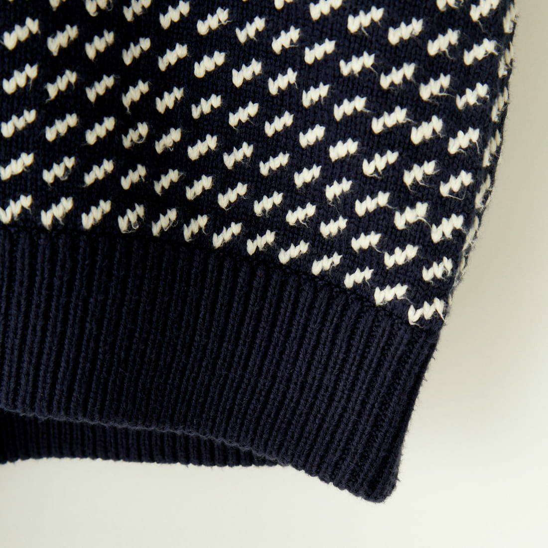 L.L.BEAN [エルエルビーン] Wayne バーズアイセーター [4575-8040] 90 NVY/NAT