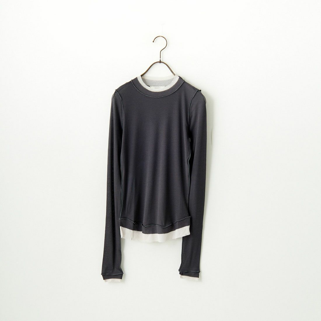 TODAYFUL [トゥデイフル] ハイゲージレイヤードロングTシャツ [12420606] C/GRY