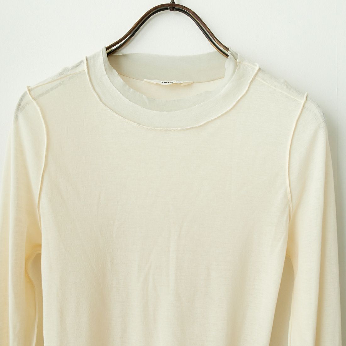 TODAYFUL [トゥデイフル] ハイゲージレイヤードロングTシャツ [12420606] ECRU