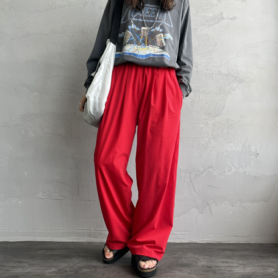 RED&&モデル身長：160cm 着用サイズ：F&&