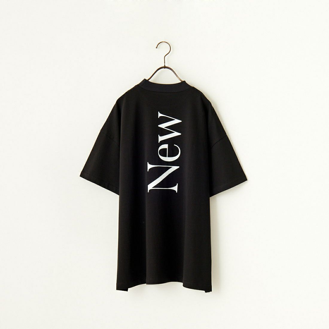 MARGAUX [マルゴー] モックネックロゴTシャツ [MG-CT-24102-A] BLACK/WHIT
