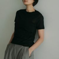 【新品】anuke アンヌーク　シアーチュールTシャツ　完売商品 anuke [アンヌーク] シアーチュールTシャツ [62510624