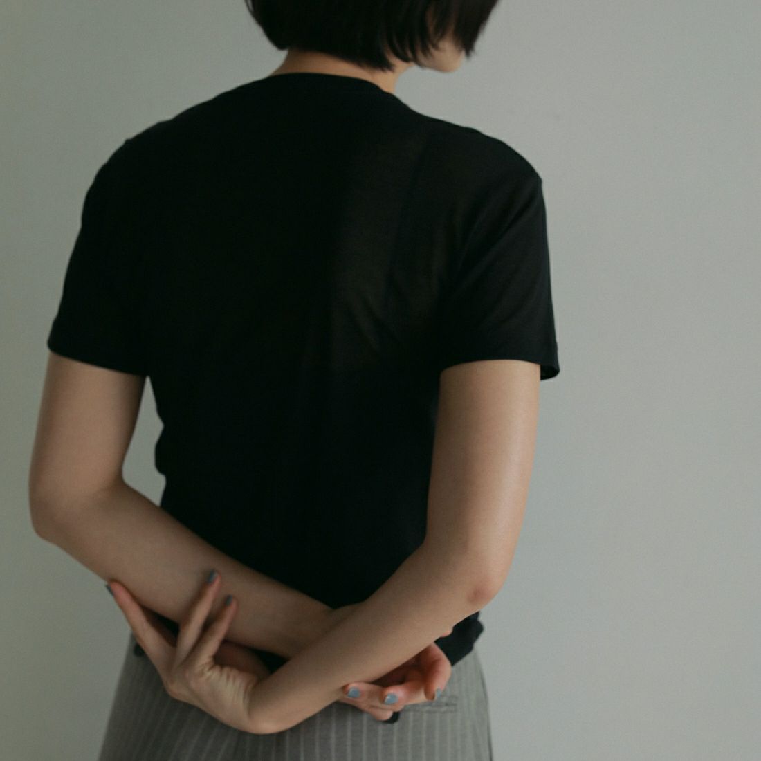 anuke [アンヌーク] シアースラブTシャツ [62410606] BLK