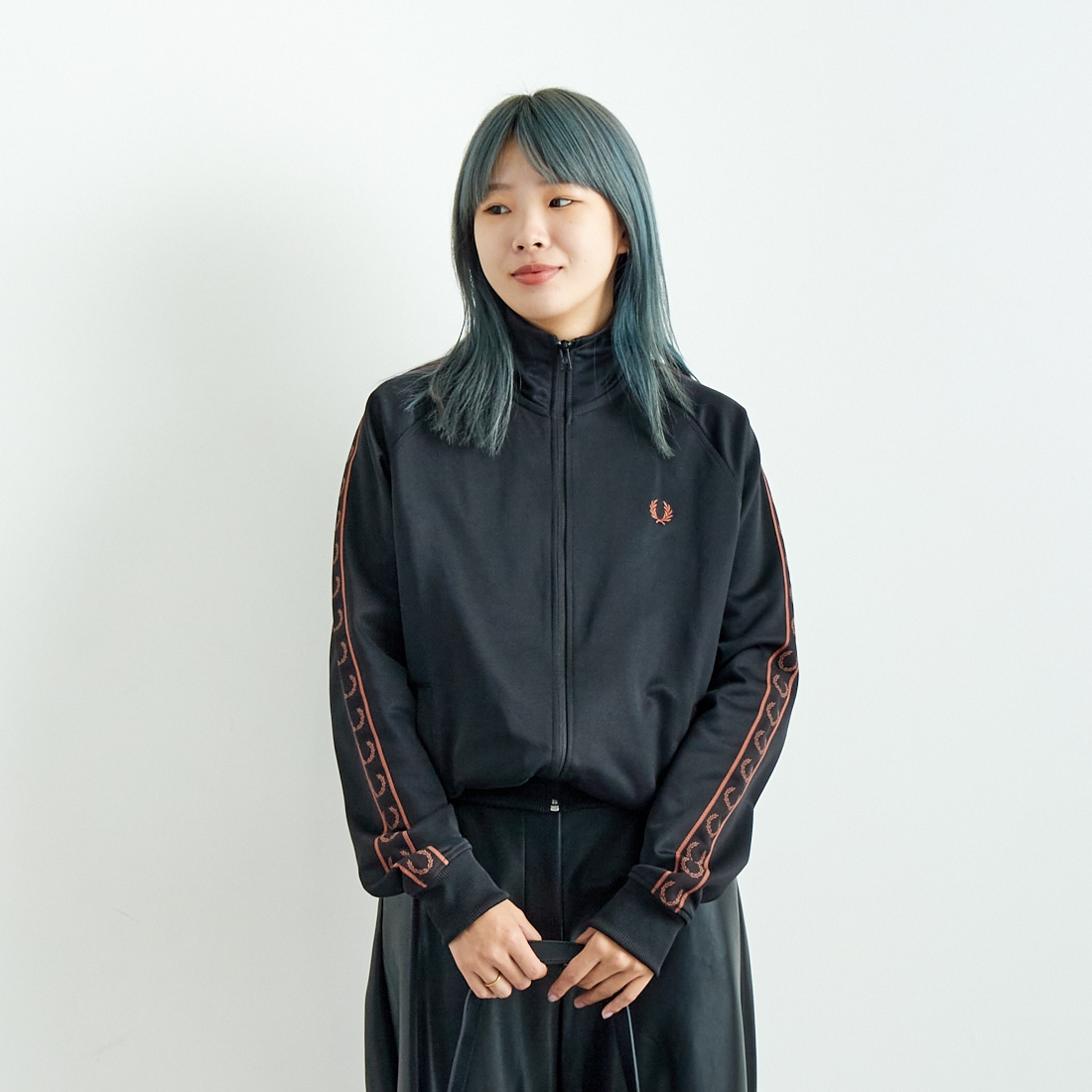 FRED PERRY [フレッドペリー] コントラストテープ トラックジャケット 