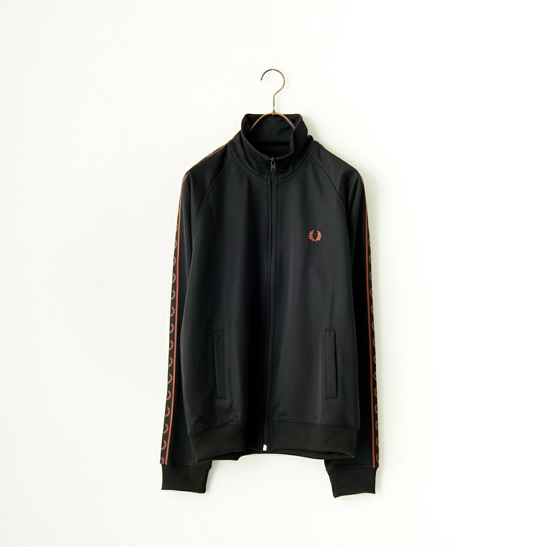 FRED PERRY [フレッドペリー] コントラストテープ トラックジャケット [J5557] S76 BLACK/