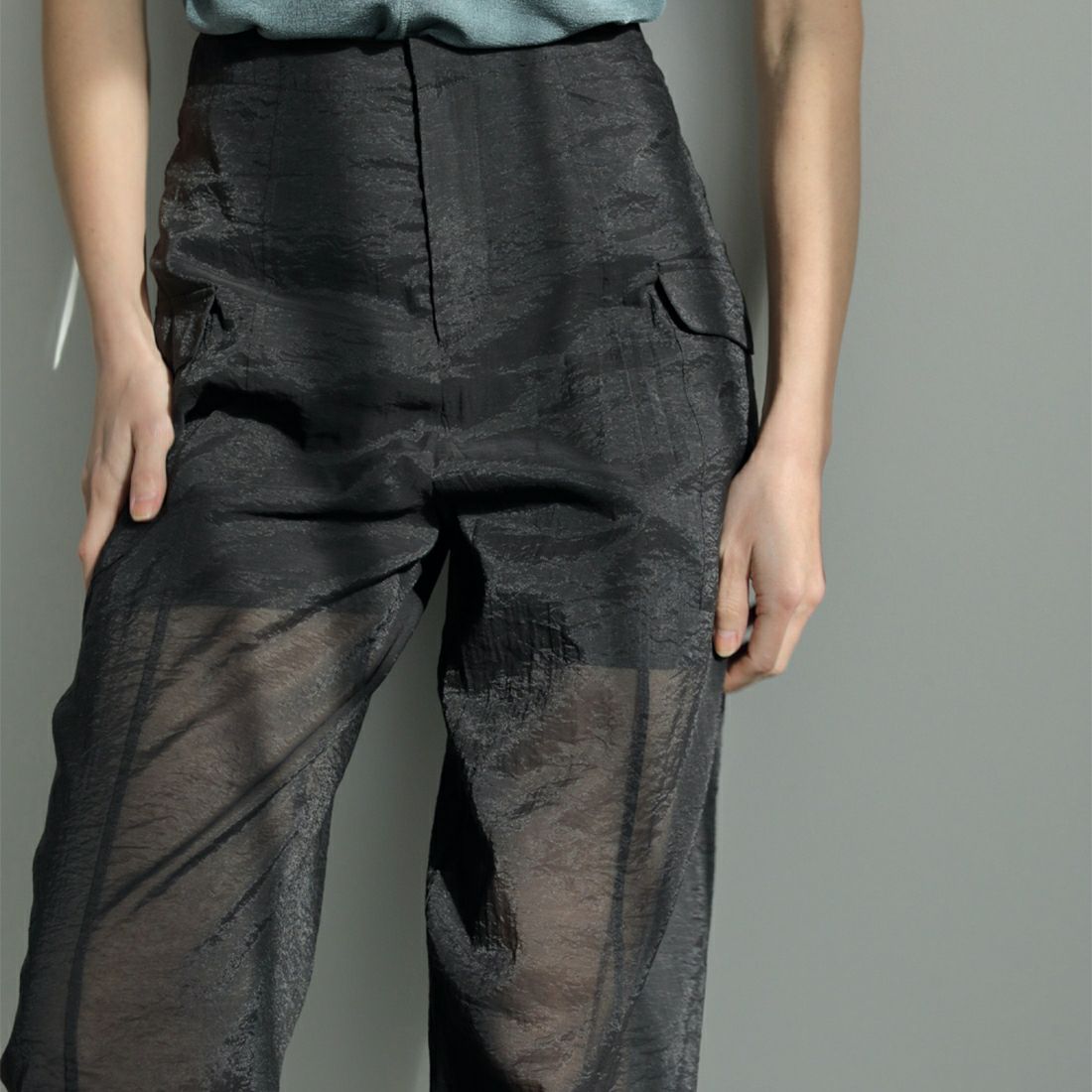 anuke [アンヌーク] シアーポケットパンツ [62410704] BLK