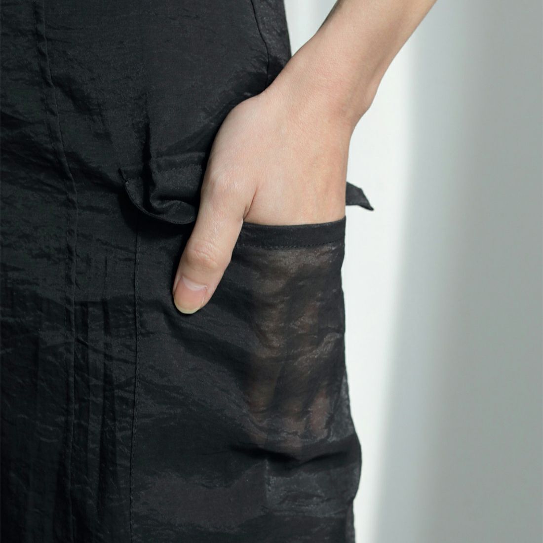 anuke [アンヌーク] シアーポケットパンツ [62410704] BLK