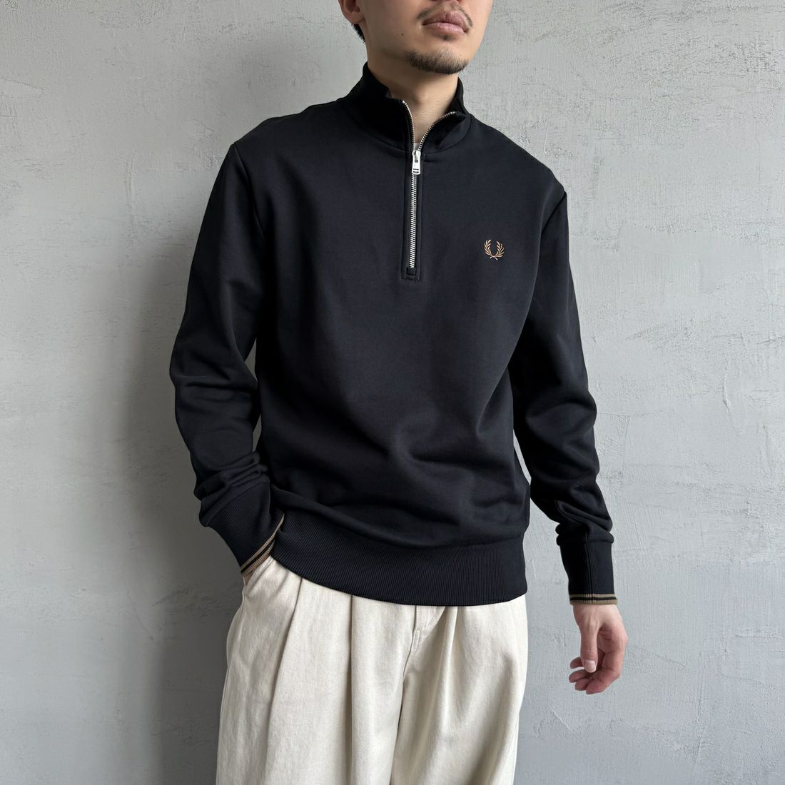 S77 BLK/SH&&モデル身長：168cm 着用サイズ：M&&