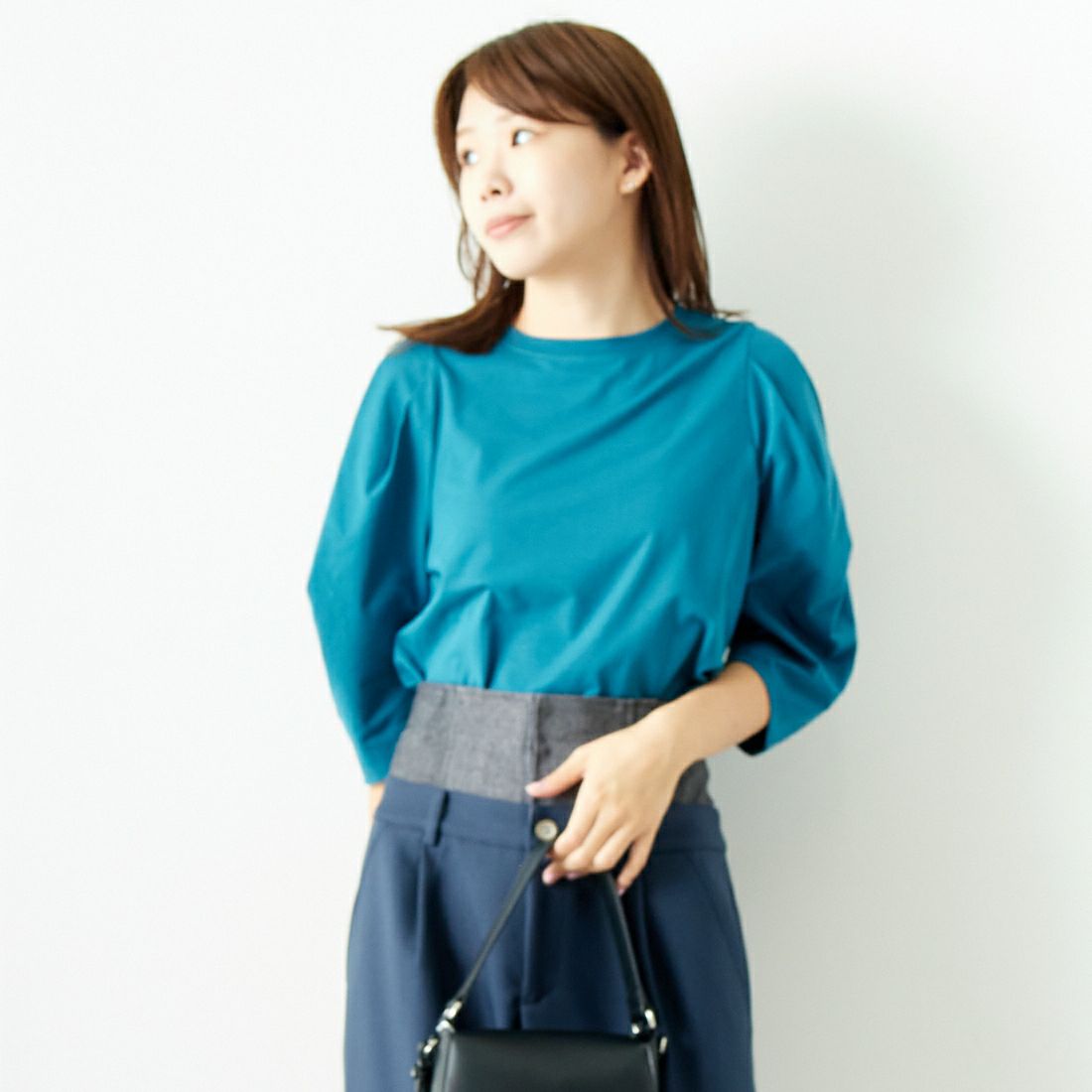 501 ﾌﾞﾙｰ&&モデル身長：167cm 着用サイズ：F&&