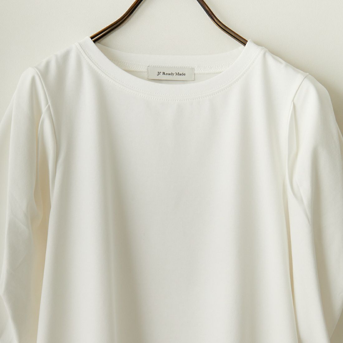 Jf Ready Made [ジェイエフレディメイド] T/Cシルケット デザイン袖Tシャツ [3001137] 101 ﾎﾜｲﾄ