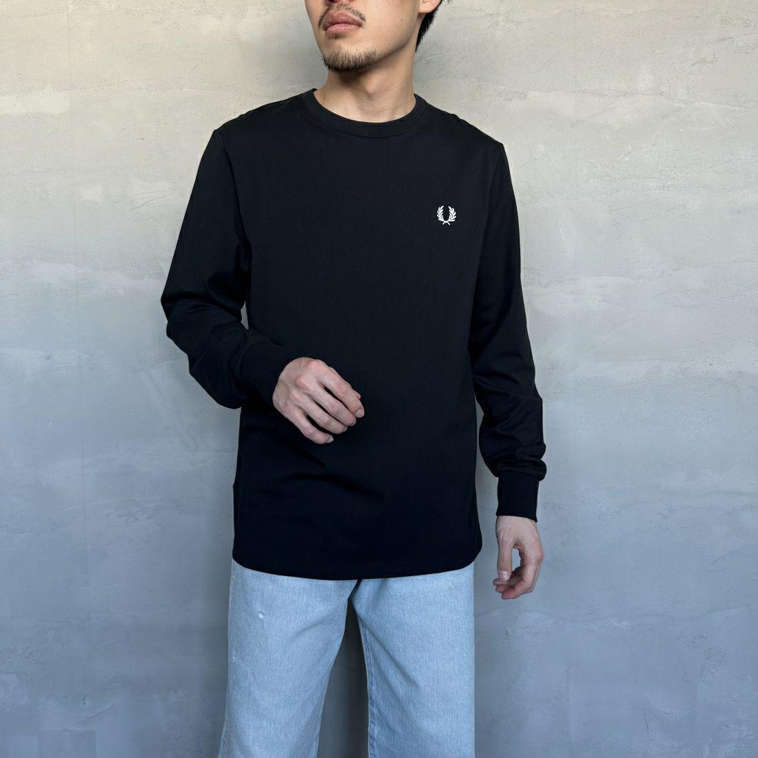 FRED PERRY [フレッドペリー] ワンポイントロゴ刺繍 ロングスリーブ 