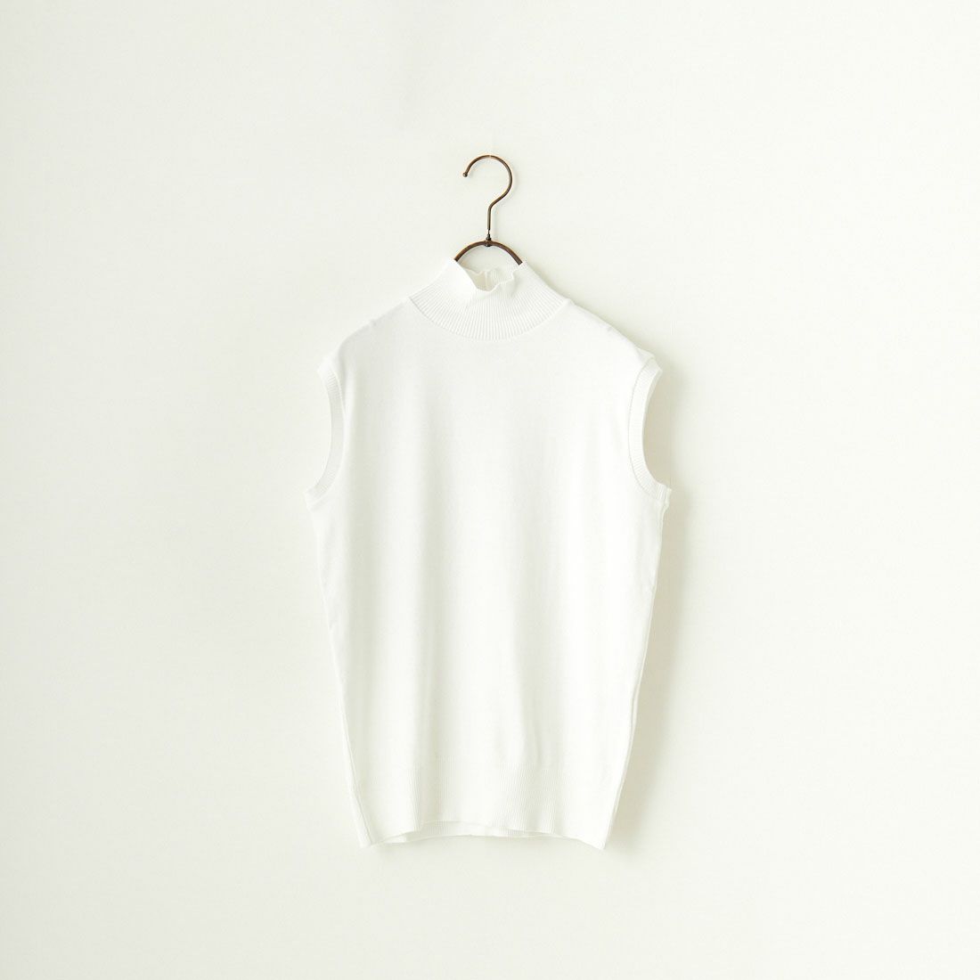 GICIPI [ジチピ] TITANIOモックネックノースリーブニットソー [2419P] BIANCO