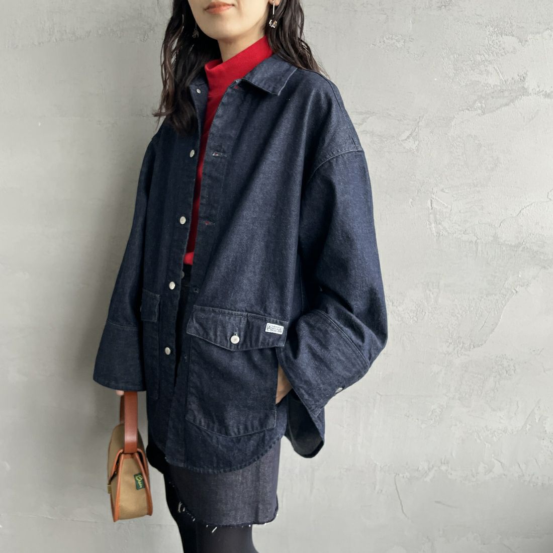 【予約商品】Americana × JEANS FACTORY [アメリカーナ × ジーンズファクトリー] 別注 デニムオーバーシャツジャケット [ASO-725-JF]