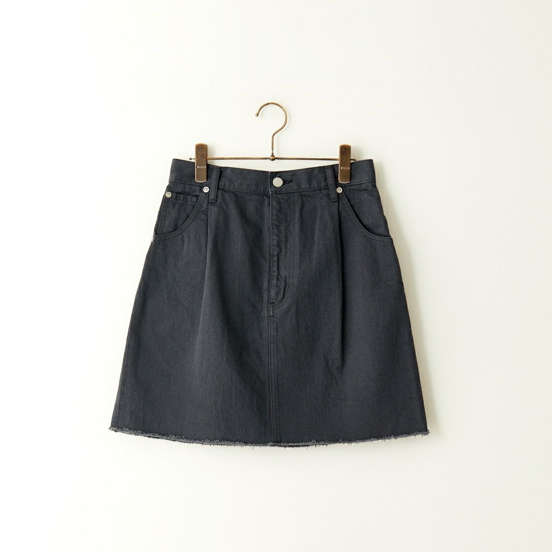 Americana × JEANS FACTORY [アメリカーナ × ジーンズファクトリー] 別注 カットオフデニムミニスカート [ASO-721-JF] ｽﾐｸﾛ