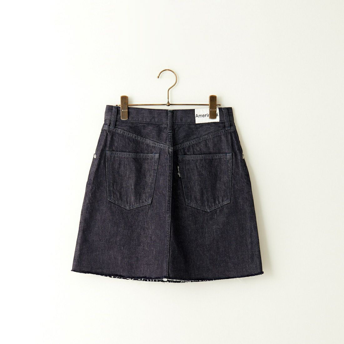 Americana × JEANS FACTORY [アメリカーナ × ジーンズファクトリー] 別注 カットオフデニムミニスカート [ASO-721-JF] ﾈｲﾋﾞｰ