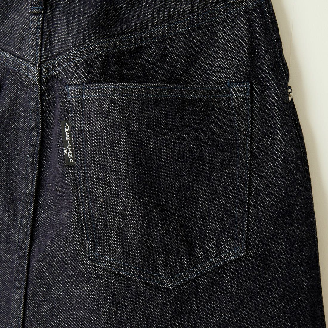Americana × JEANS FACTORY [アメリカーナ × ジーンズファクトリー] 別注 カットオフデニムミニスカート [ASO-721-JF] ﾈｲﾋﾞｰ