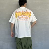 01 WHITE&&モデル身長：168cm 着用サイズ：M&&