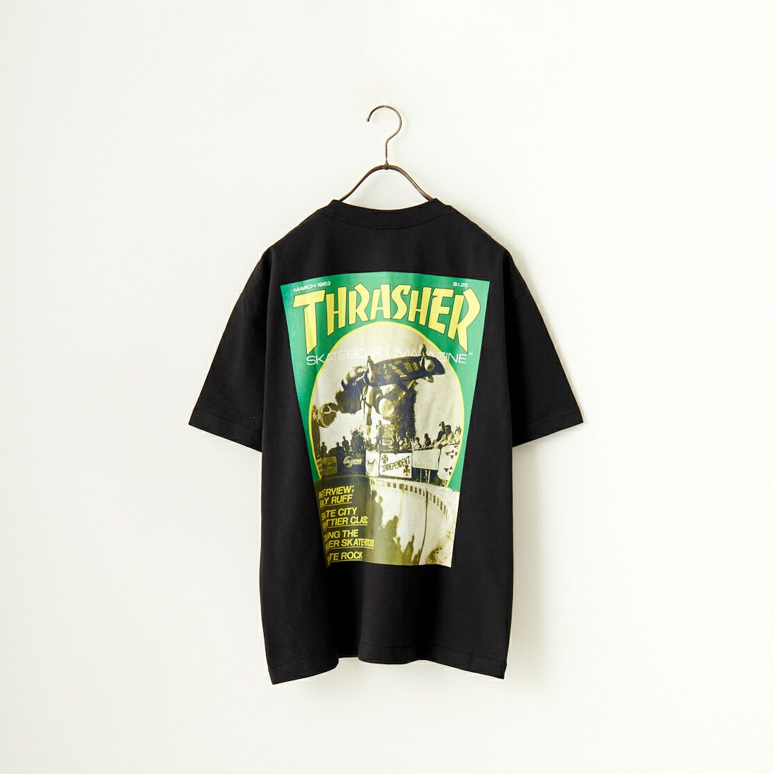 MANHATTAN PORTAGE [マンハッタンポーテージ] スラッシャーコラボ バックプリントショートスリーブTシャツ [24FW-MP-M584] 09 BLACK