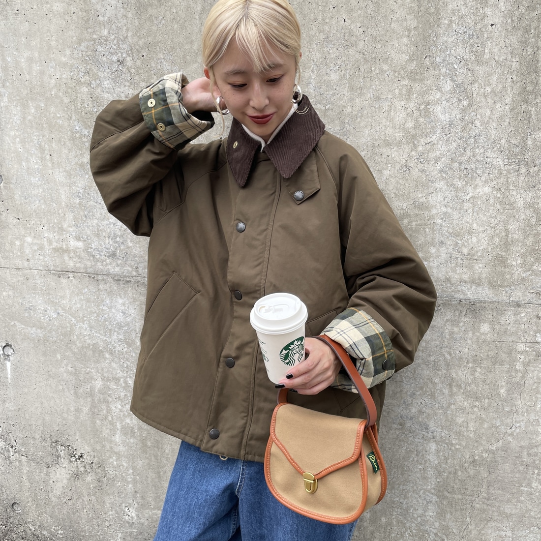 Barbour BORROWDALE 惜しかっ バブアーボロウデイル オリーブ36 売買 