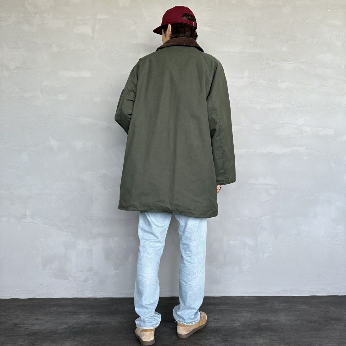 Barbour [バブアー] 別注 BEAUFORT ビューフォートジャケット [MCAS149-JF] SAGE&&モデル身長：179cm 着用サイズ：46&&
