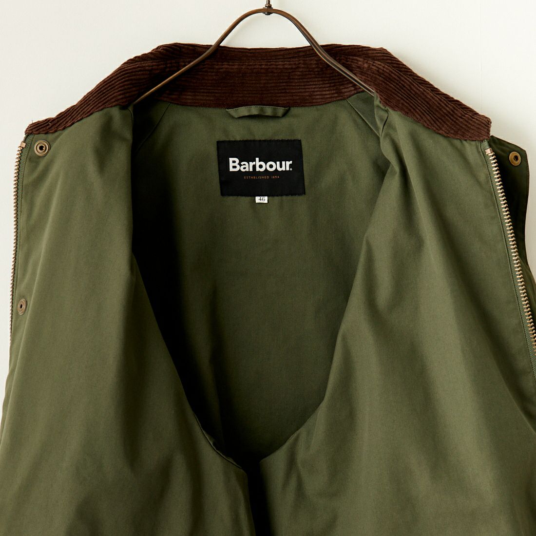 Barbour BORROWDALE 惜しかっ バブアーボロウデイル オリーブ36 売買 