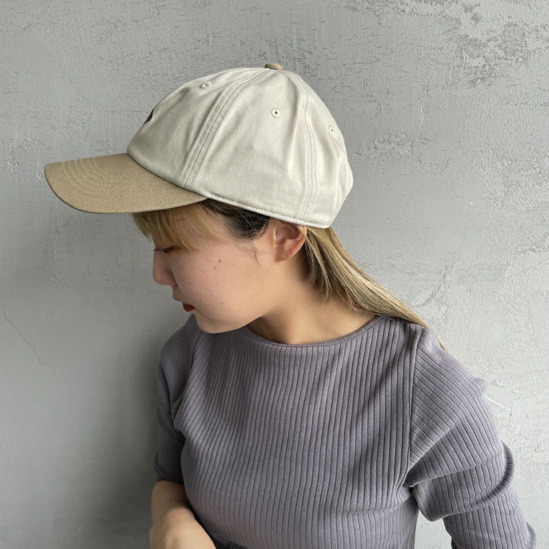 DANTON [ダントン] 6パネルバイカラーキャップ [DT-H0228TKC]IVORY/BEIG
