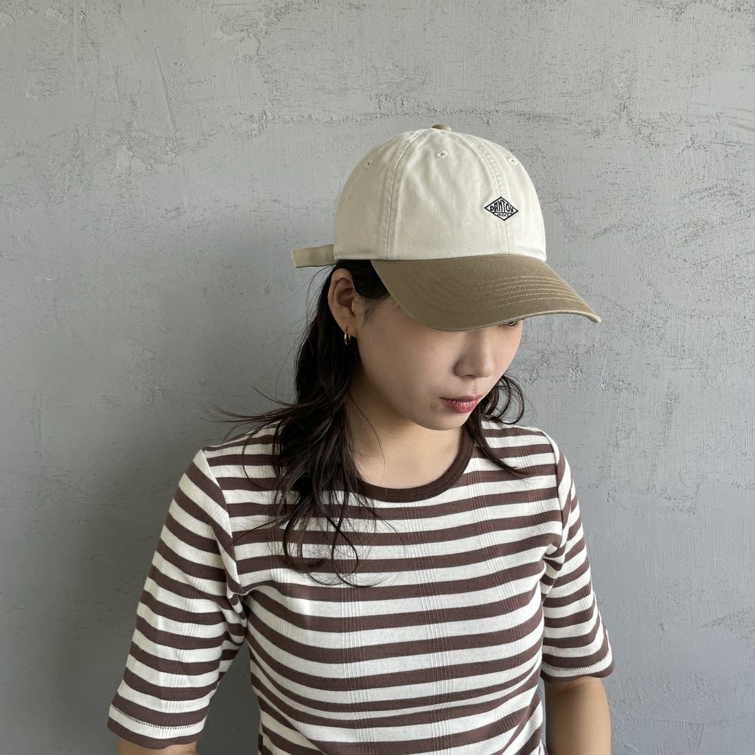 DANTON [ダントン] 6パネルバイカラーキャップ [DT-H0228TKC]ECRU/BEIGE