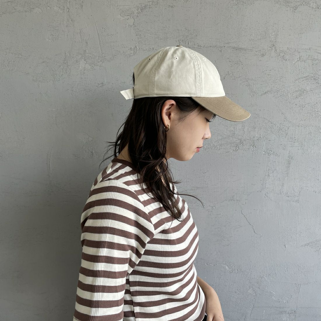 DANTON [ダントン] 6パネルバイカラーキャップ [DT-H0228TKC]ECRU/BEIGE