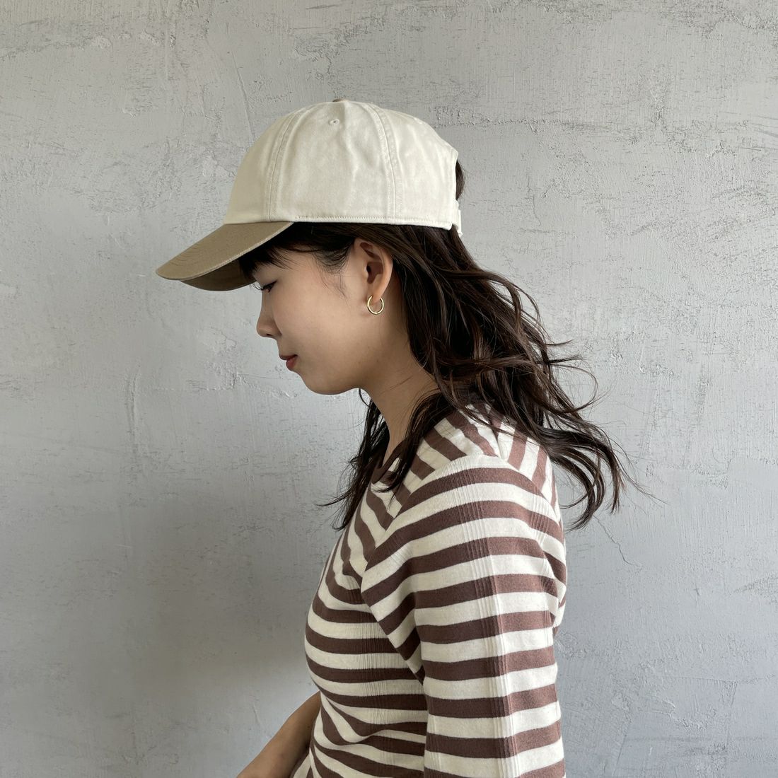 DANTON [ダントン] 6パネルバイカラーキャップ [DT-H0228TKC]ECRU/BEIGE