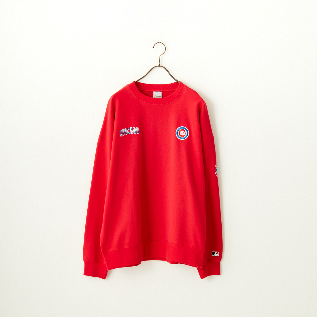 Fanatics [ファナティクス] 別注 MLBロゴ刺繍 クルーネックスウェット [OT0524FW0002-JF] RED CUBS