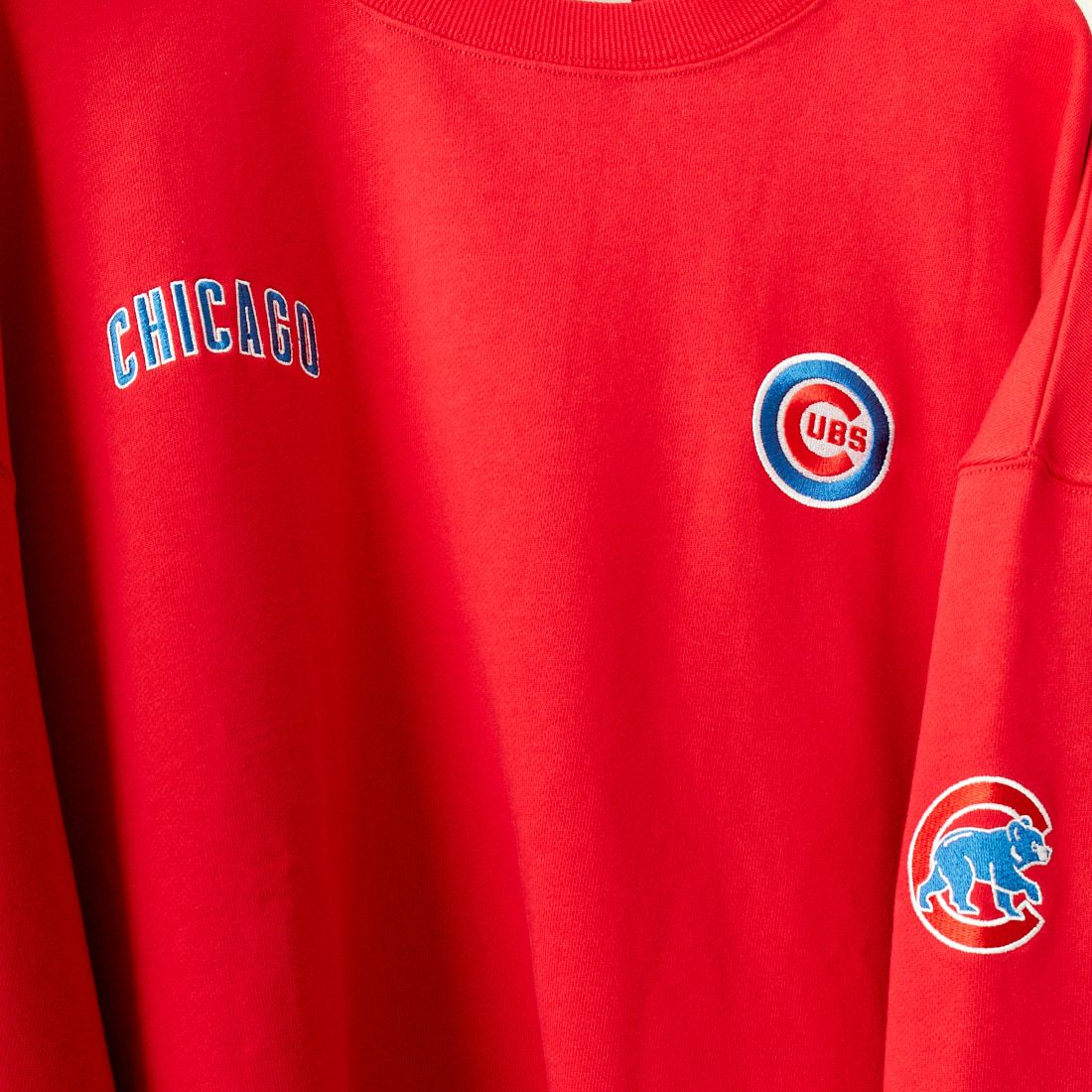 Fanatics [ファナティクス] 別注 MLBロゴ刺繍 クルーネックスウェット [OT0524FW0002-JF] RED CUBS