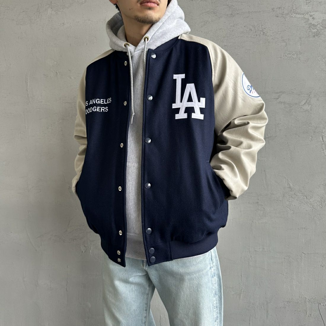 Fanatics [ファナティクス] 別注 MLBロゴワッペンスタジャン [OT2324FW0003-JF]