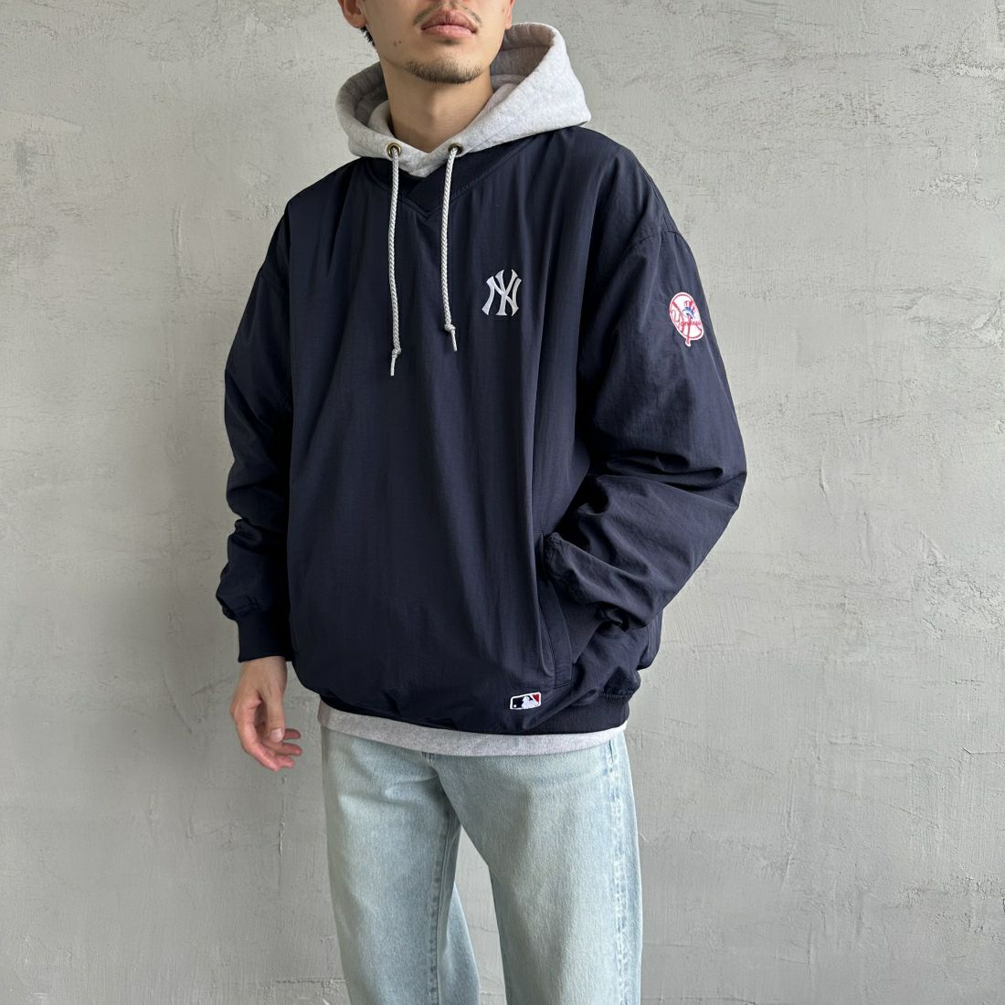 NAVY NY&&モデル身長：168cm 着用サイズ：L&&