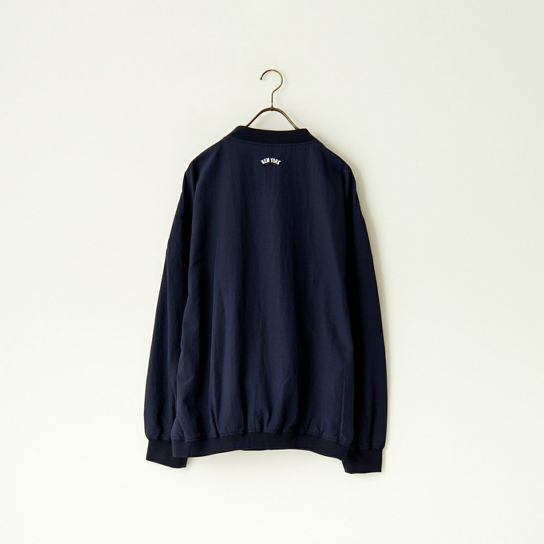 Fanatics [ファナティクス] 別注 MLBロゴ Vネックトレーニングジャケット [OT2224FW0001-JF] NAVY NY