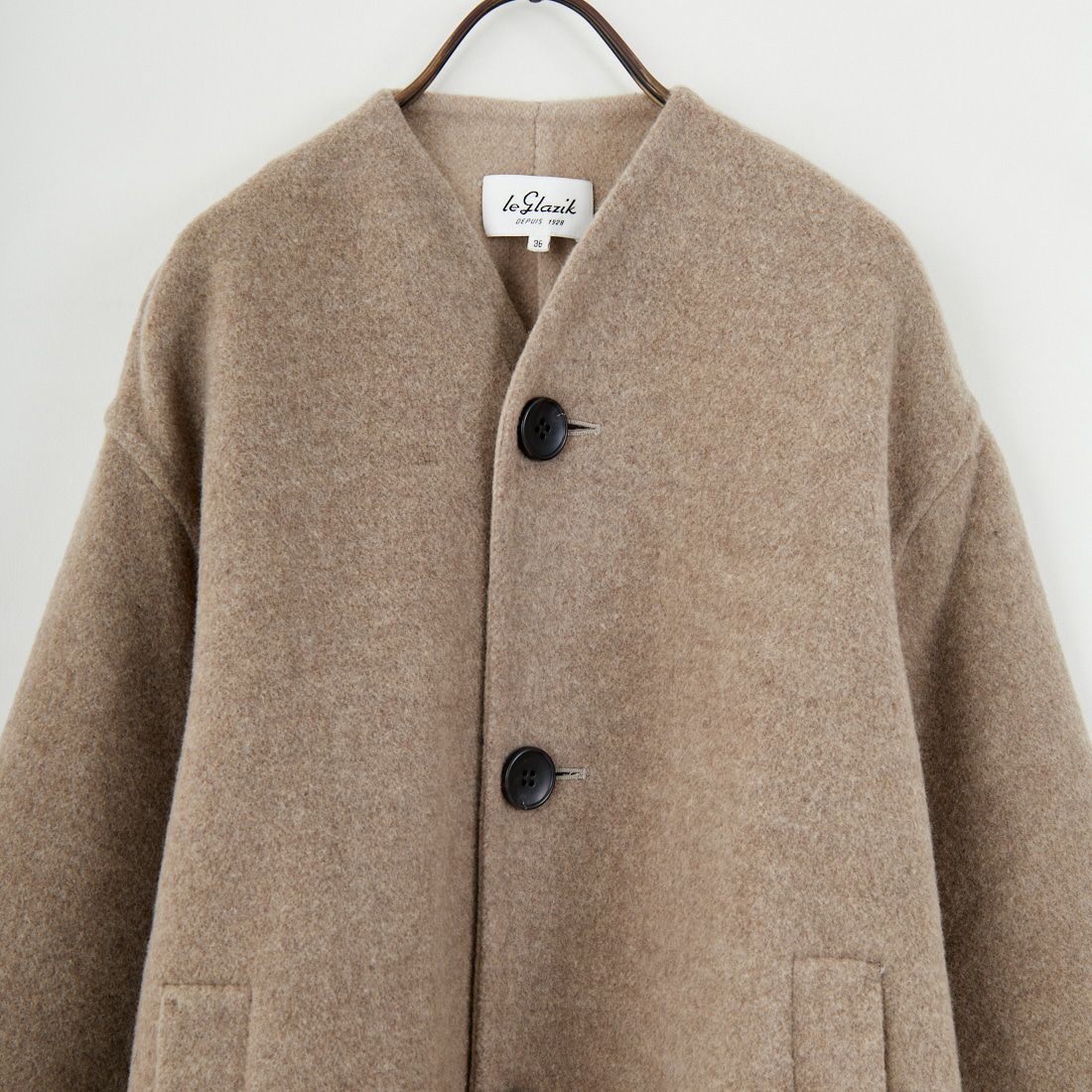 le glazik [ルグラジック] ウールリバージャケット [LG-A0617MFW] DK.BEG/BEG