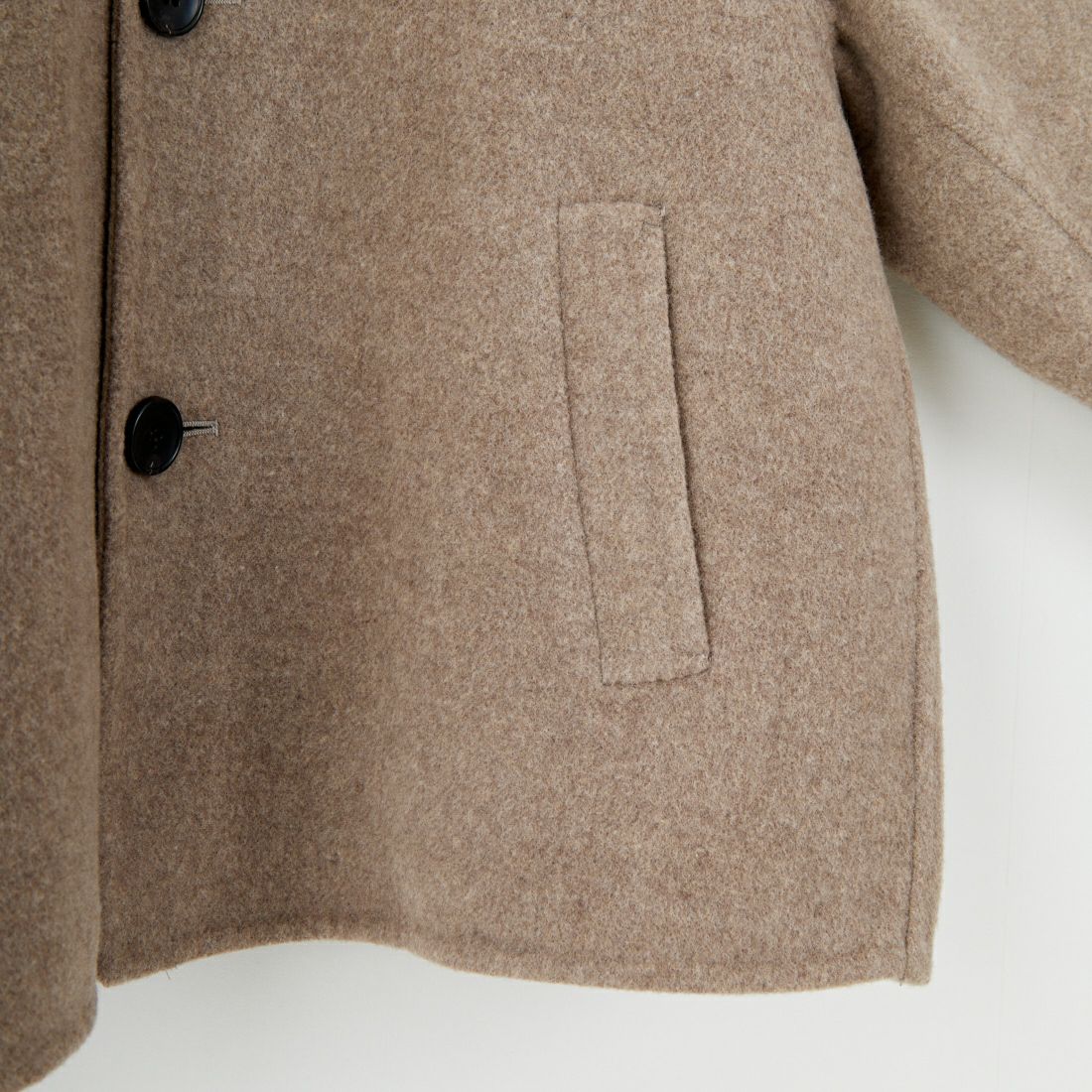 le glazik [ルグラジック] ウールリバージャケット [LG-A0617MFW] DK.BEG/BEG