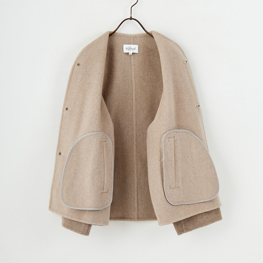 le glazik [ルグラジック] ウールリバージャケット [LG-A0617MFW] DK.BEG/BEG