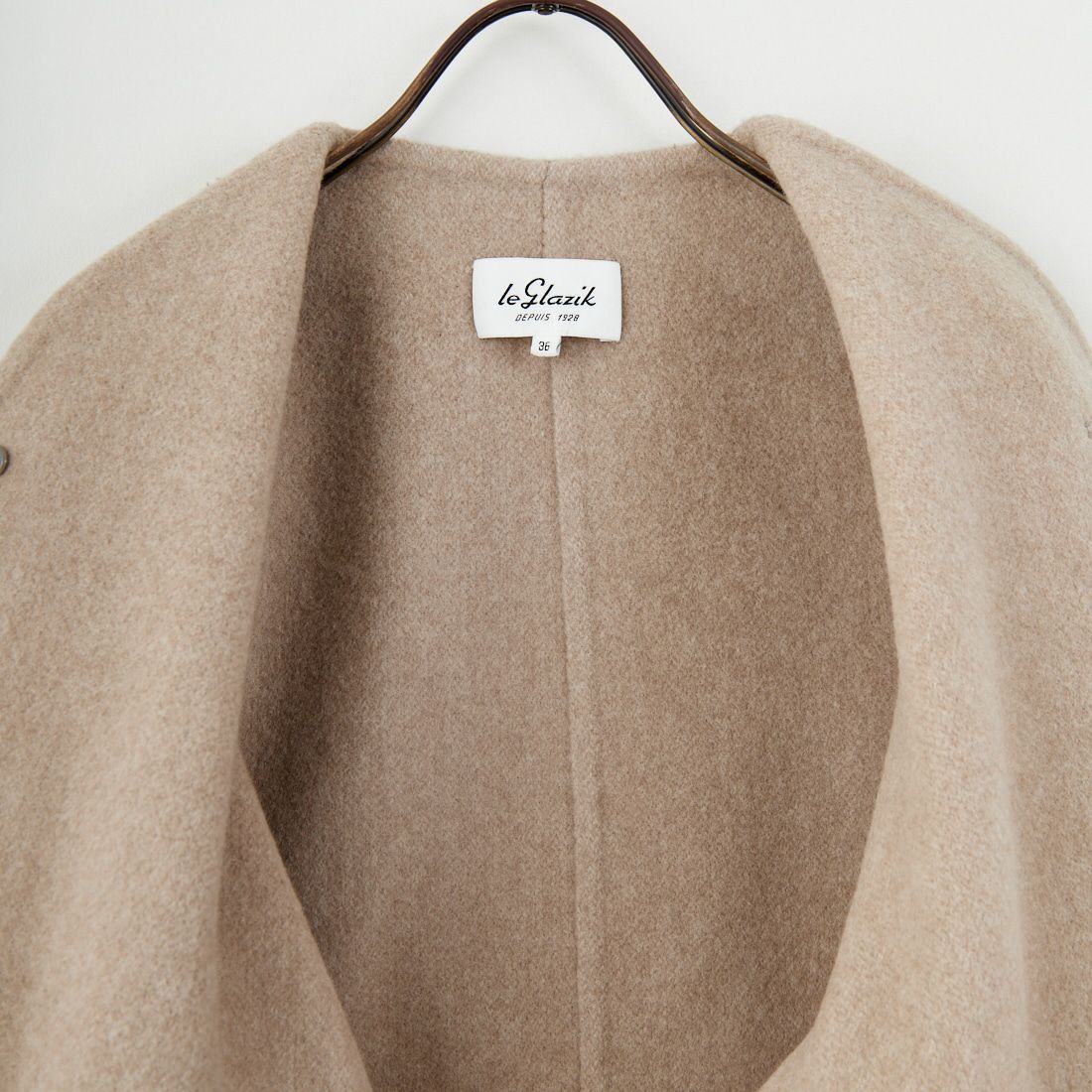 le glazik [ルグラジック] ウールリバージャケット [LG-A0617MFW] DK.BEG/BEG