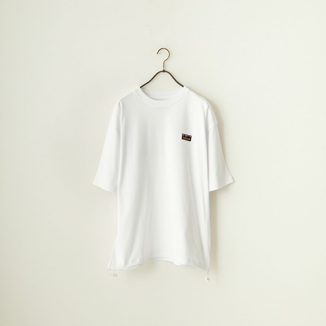 OverLand EQUIPMENT [オーバーランドイクイップメント] 別注 ブランドロゴ バックプリントTシャツ [OL1-CST-IN4-JF] WHITE