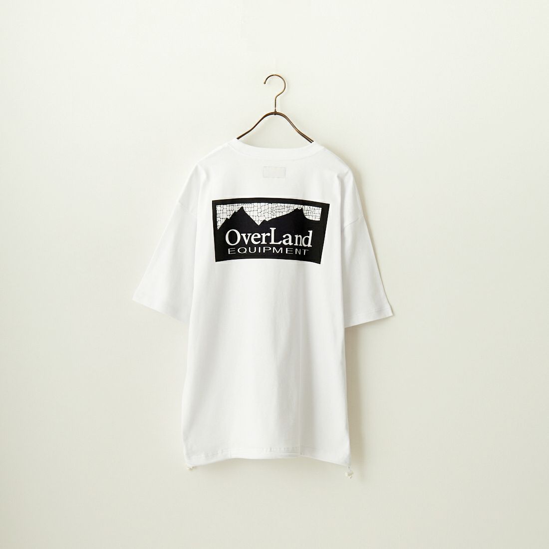 OverLand EQUIPMENT [オーバーランドイクイップメント] 別注 スパイダーロゴ バックプリントTシャツ [OL2-CST-IN4-JF] WHITE