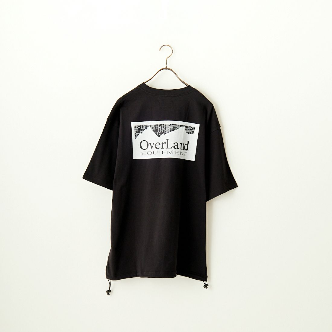 OverLand EQUIPMENT [オーバーランドイクイップメント] 別注 スパイダーロゴ バックプリントTシャツ [OL2-CST-IN4-JF] BLACK