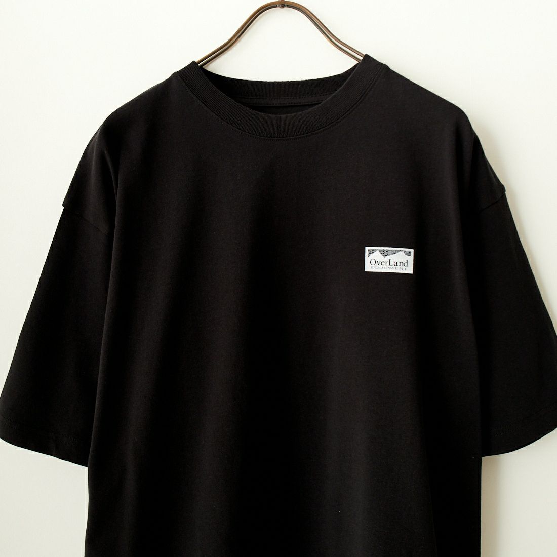 OverLand EQUIPMENT [オーバーランドイクイップメント] 別注 スパイダーロゴ バックプリントTシャツ [OL2-CST-IN4-JF] BLACK