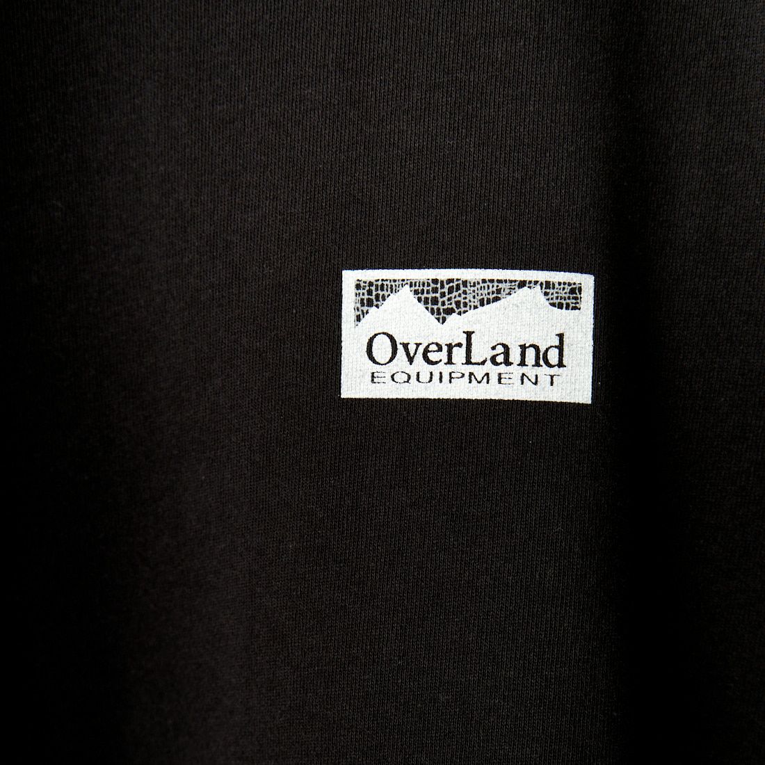 OverLand EQUIPMENT [オーバーランドイクイップメント] 別注 スパイダーロゴ バックプリントTシャツ [OL2-CST-IN4-JF] BLACK