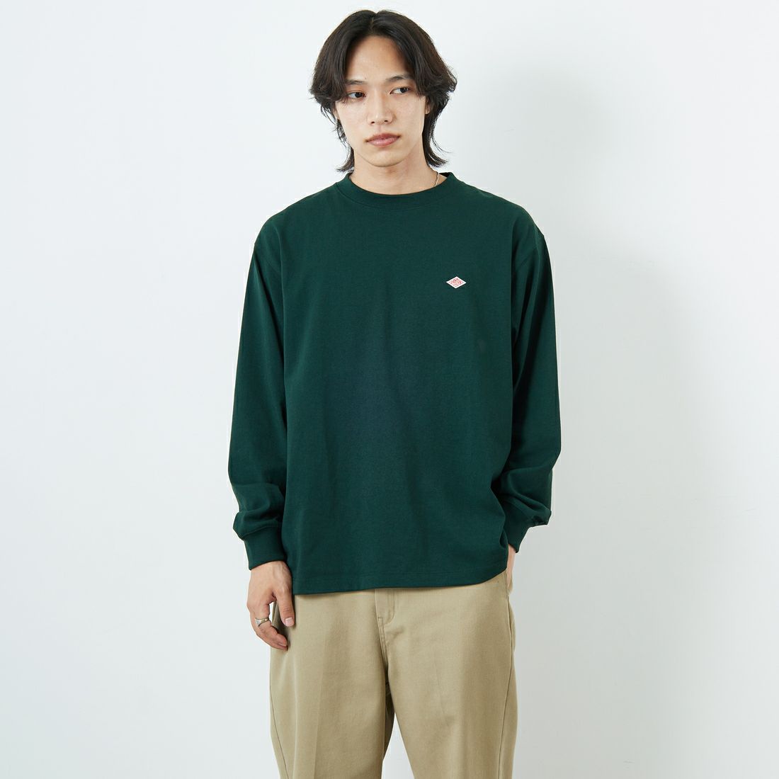 DARK GREEN&&モデル身長：179cm 着用サイズ：L&&
