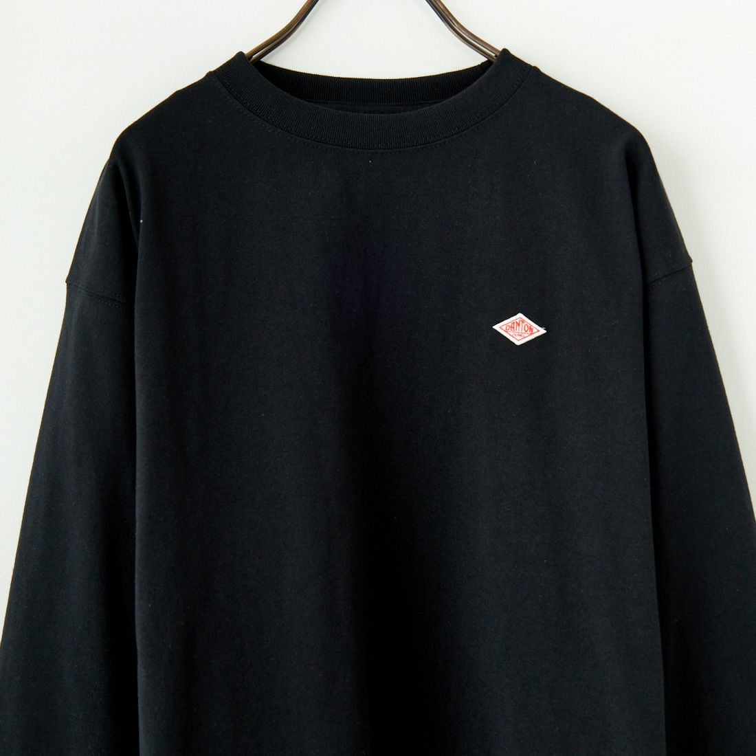 DANTON [ダントン] プレーン ロングスリーブTシャツ [DT-C0200TCB] BLACK