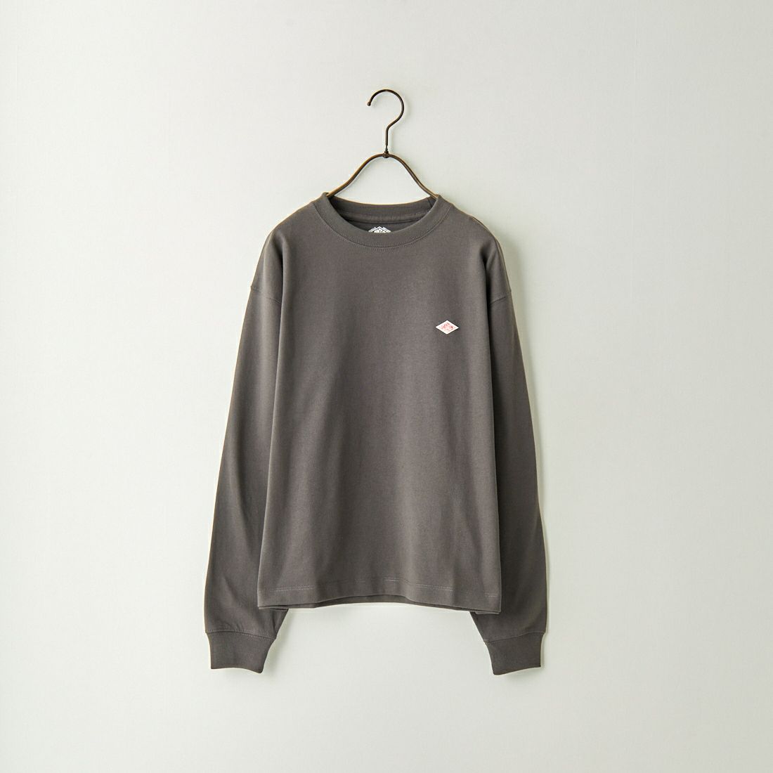 DANTON [ダントン] プレーン ロングスリーブTシャツ [DT-C0200TCB] COAL GREY