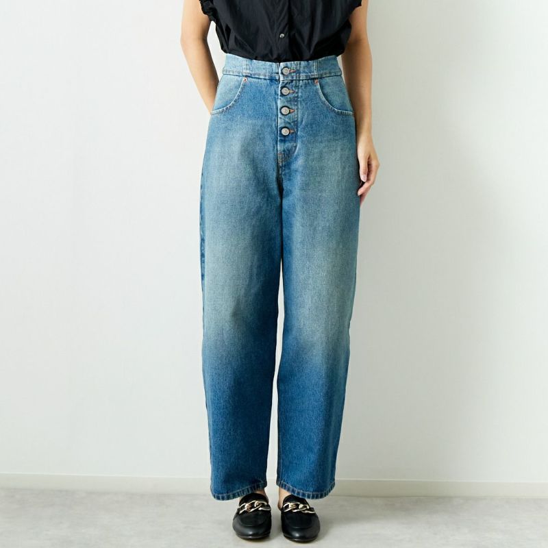 MM6 エムエムシックス ワイド デニム パンツ メゾンマルジェラ 新品 25