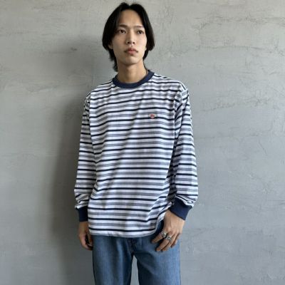 L.NVY/WHT&&モデル身長：179cm 着用サイズ：L&&
